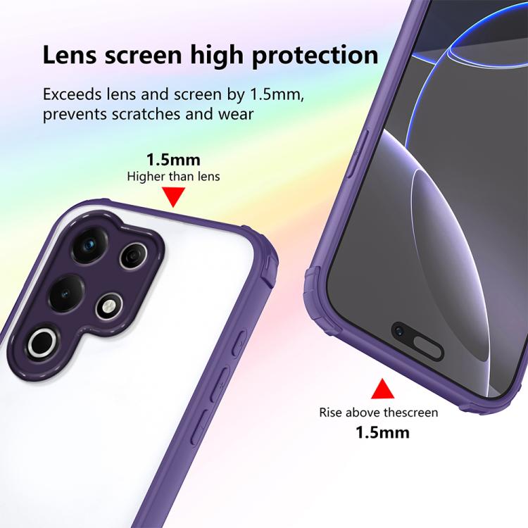 For itel S25 Ultra Four Corners Shield Shockproof TPU Hybrid PC Phone Case