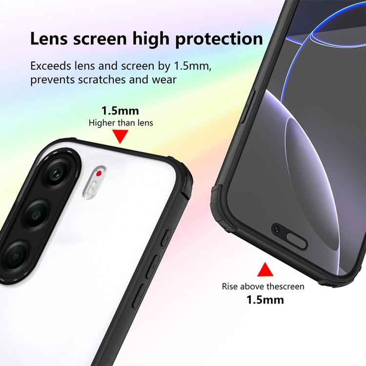 For Tecno Camon 40 Pro 4G Four Corners Shield Shockproof TPU Hybrid PC Phone Case