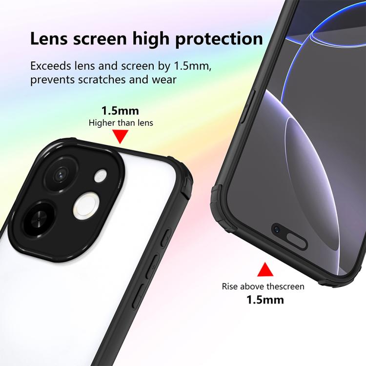 For Tecno Spark 30C 5G Four Corners Shield Shockproof TPU Hybrid PC Phone Case