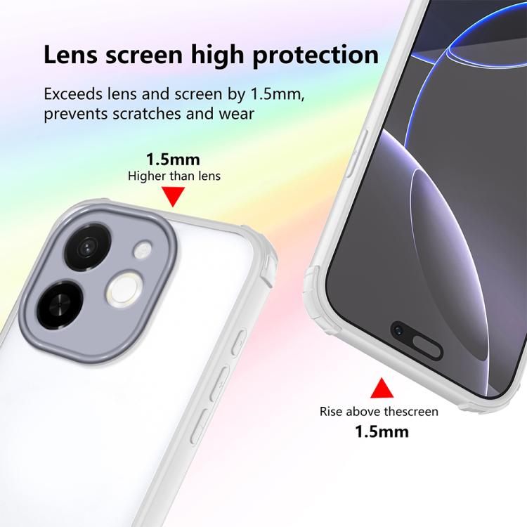For Tecno Spark 30C 5G Four Corners Shield Shockproof TPU Hybrid PC Phone Case