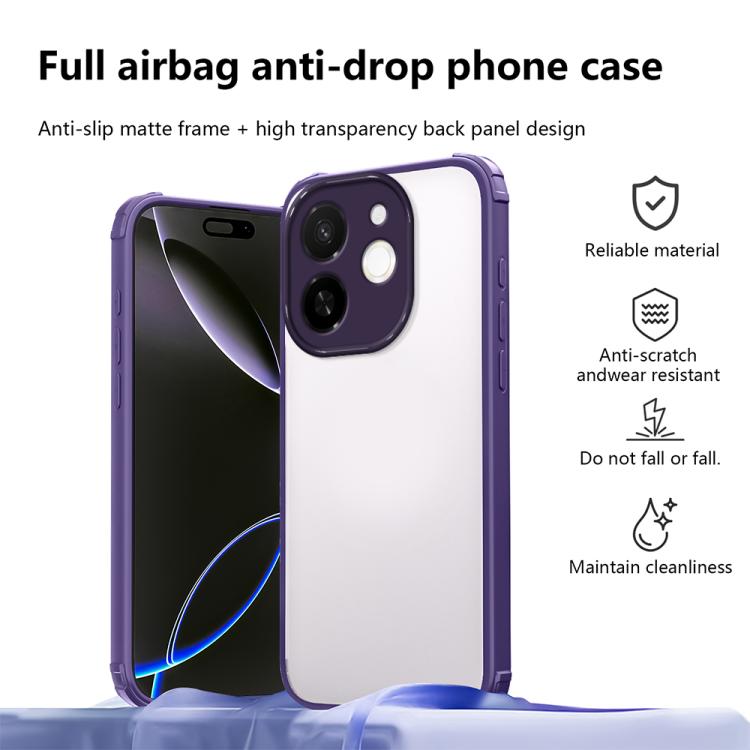 For Tecno Spark 30C 5G Four Corners Shield Shockproof TPU Hybrid PC Phone Case
