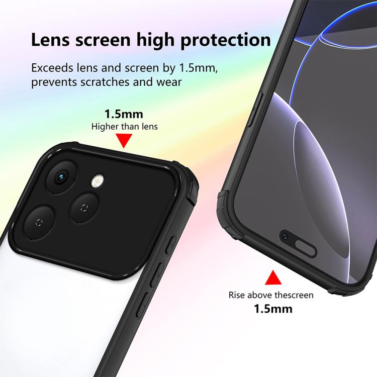 For Tecno Spark 40 4G Four Corners Shield Shockproof TPU Hybrid PC Phone Case