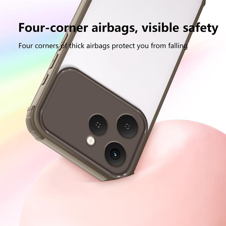 For Tecno Spark 40 4G Four Corners Shield Shockproof TPU Hybrid PC Phone Case