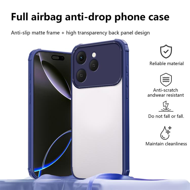 For Tecno Spark 40 4G Four Corners Shield Shockproof TPU Hybrid PC Phone Case
