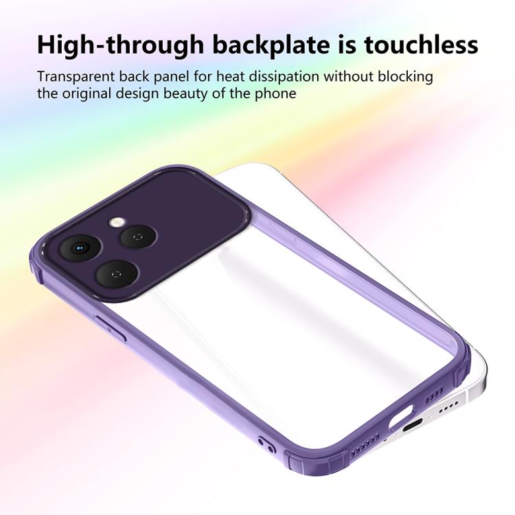 For Tecno Spark 40 4G Four Corners Shield Shockproof TPU Hybrid PC Phone Case