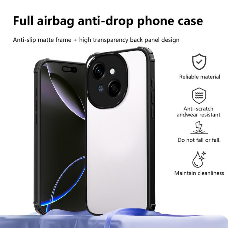 For Tecno Spark Go 1 Four Corners Shield Shockproof TPU Hybrid PC Phone Case