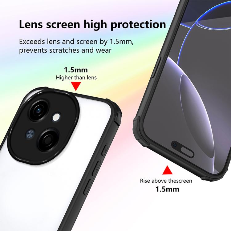 For Tecno Spark Go 1 Four Corners Shield Shockproof TPU Hybrid PC Phone Case