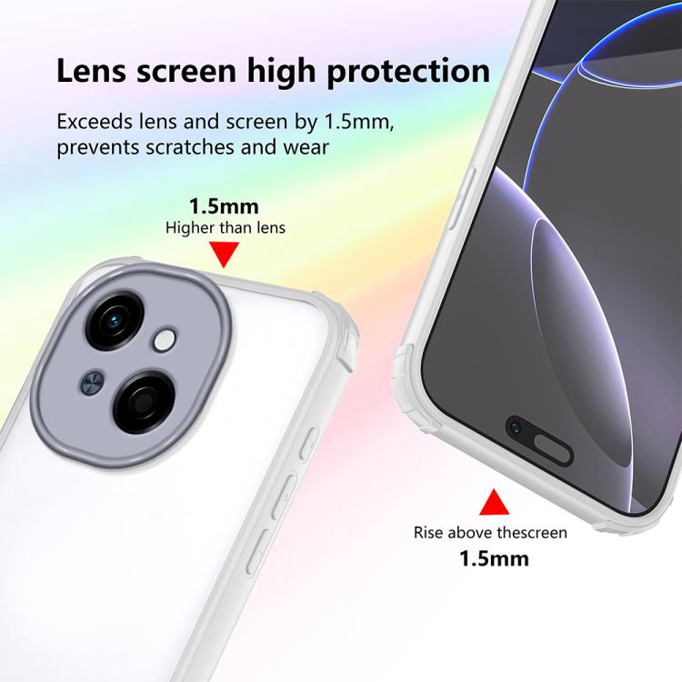 For Tecno Spark Go 1 Four Corners Shield Shockproof TPU Hybrid PC Phone Case