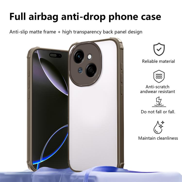 For Tecno Spark Go 1 Four Corners Shield Shockproof TPU Hybrid PC Phone Case