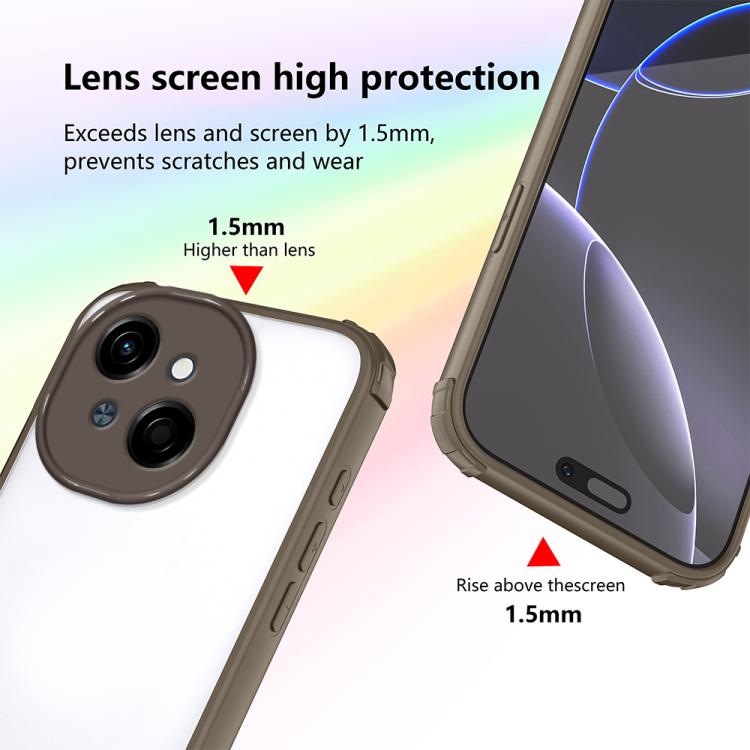 For Tecno Spark Go 1 Four Corners Shield Shockproof TPU Hybrid PC Phone Case