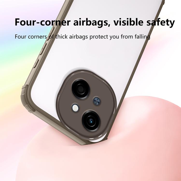 For Tecno Spark Go 1 Four Corners Shield Shockproof TPU Hybrid PC Phone Case