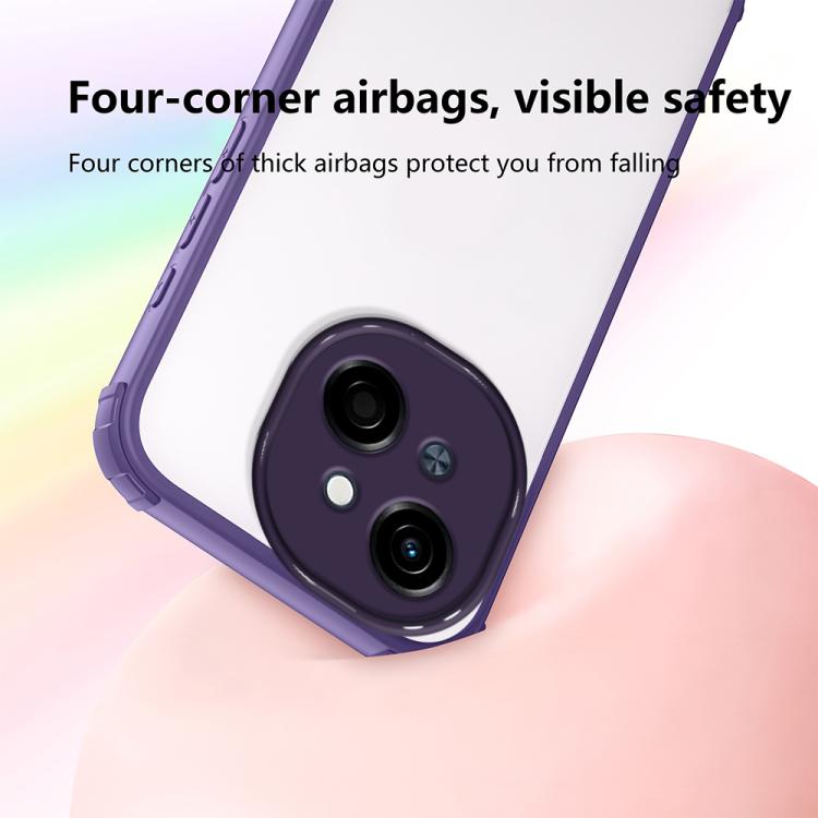 For Tecno Spark Go 1 Four Corners Shield Shockproof TPU Hybrid PC Phone Case