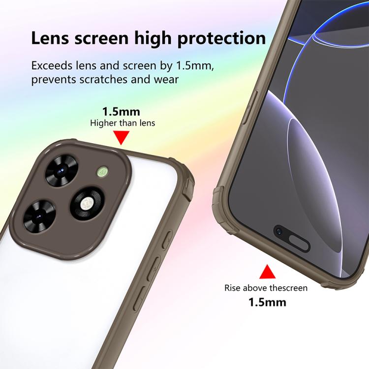 For Tecno Spark Go 2024 Four Corners Shield Shockproof TPU Hybrid PC Phone Case