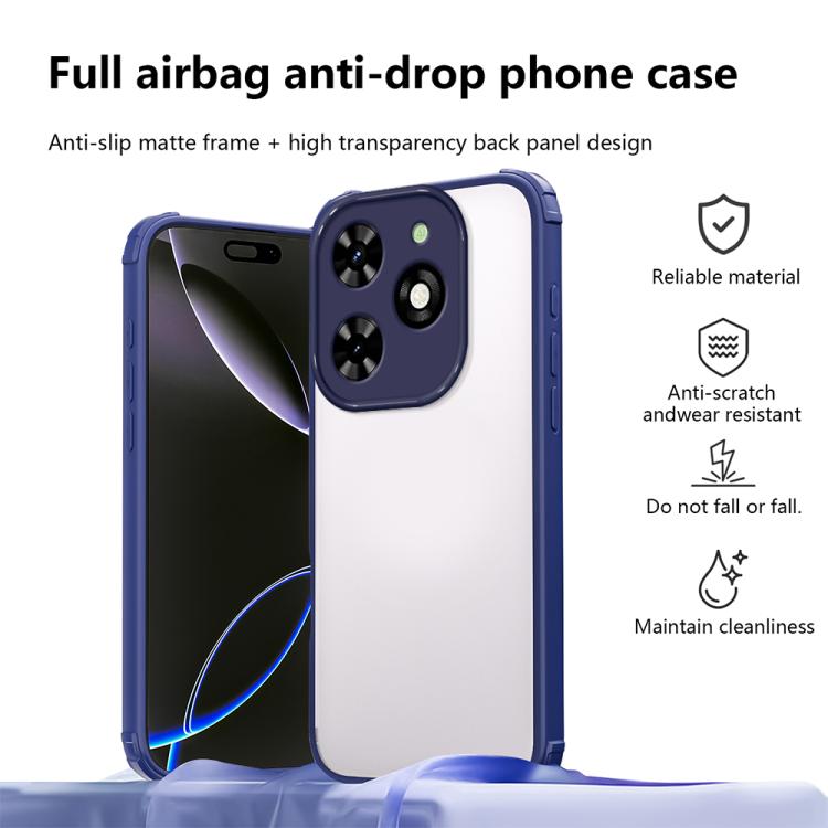 For Tecno Spark Go 2024 Four Corners Shield Shockproof TPU Hybrid PC Phone Case