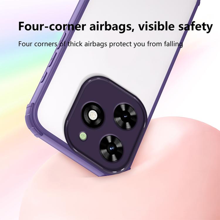 For Tecno Spark Go 2024 Four Corners Shield Shockproof TPU Hybrid PC Phone Case
