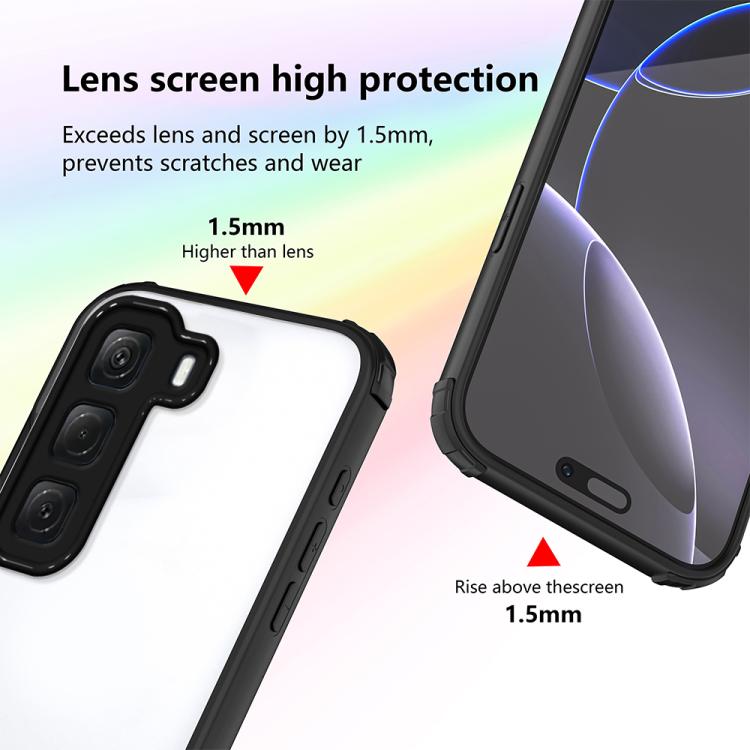 For Infinix Hot 60 Pro Four Corners Shield Shockproof TPU Hybrid PC Phone Case