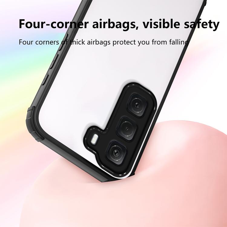 For Infinix Hot 60 Pro Four Corners Shield Shockproof TPU Hybrid PC Phone Case