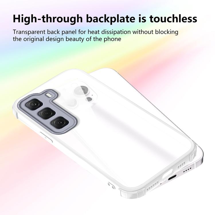 For Infinix Hot 60 Pro Four Corners Shield Shockproof TPU Hybrid PC Phone Case