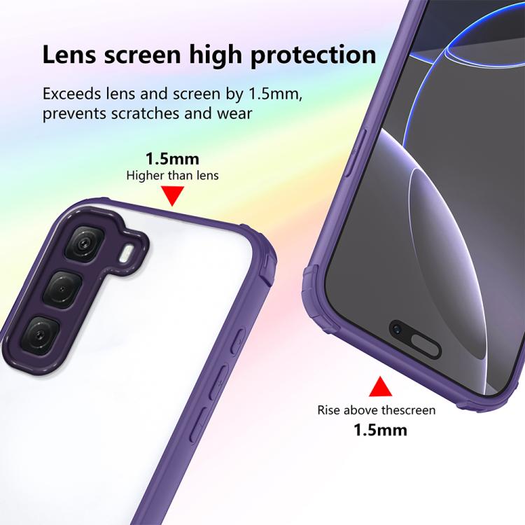 For Infinix Hot 60 Pro Four Corners Shield Shockproof TPU Hybrid PC Phone Case