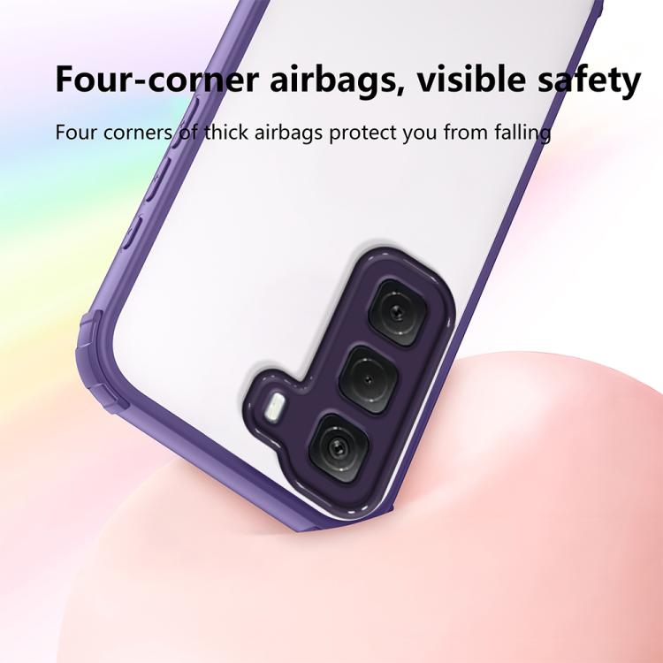 For Infinix Hot 60 Pro Four Corners Shield Shockproof TPU Hybrid PC Phone Case