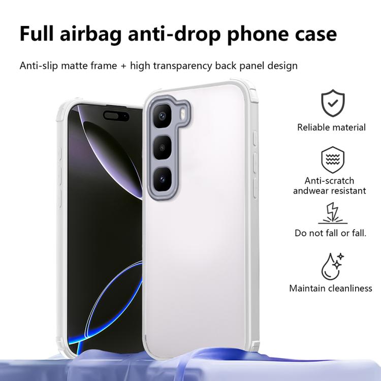 For Infinix Hot 60 Pro+ Four Corners Shield Shockproof TPU Hybrid PC Phone Case