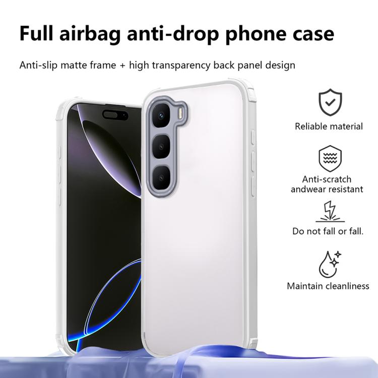 For Infinix Hot 60 / 60i 4G Four Corners Shield Shockproof TPU Hybrid PC Phone Case