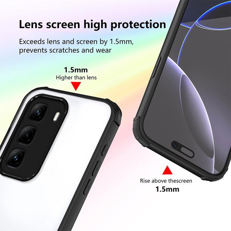 For Infinix Hot 50 Pro+ 4G Four Corners Shield Shockproof TPU Hybrid PC Phone Case