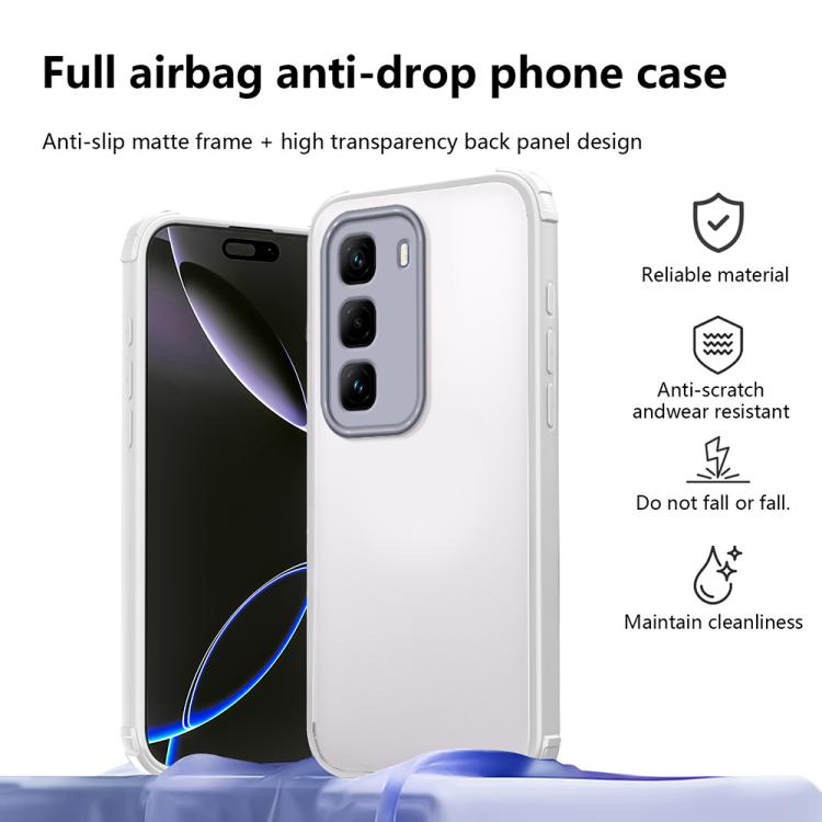 For Infinix Hot 50 Pro+ 4G Four Corners Shield Shockproof TPU Hybrid PC Phone Case