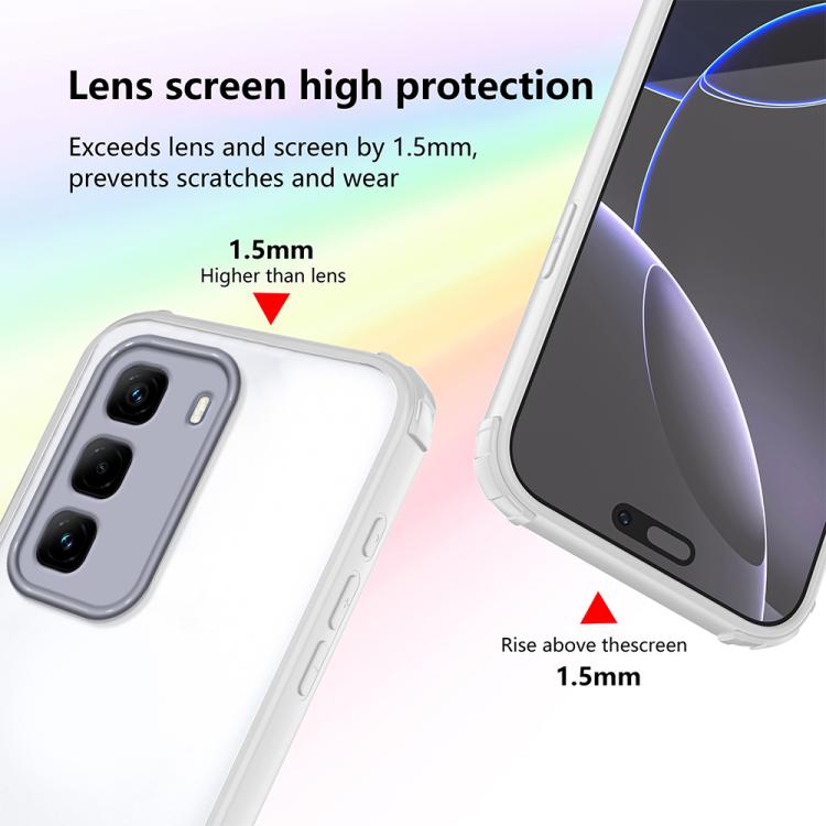 For Infinix Hot 50 Pro+ 4G Four Corners Shield Shockproof TPU Hybrid PC Phone Case