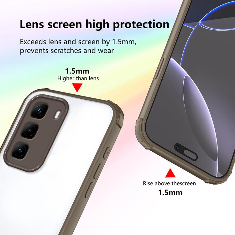 For Infinix Hot 50 Pro+ 4G Four Corners Shield Shockproof TPU Hybrid PC Phone Case