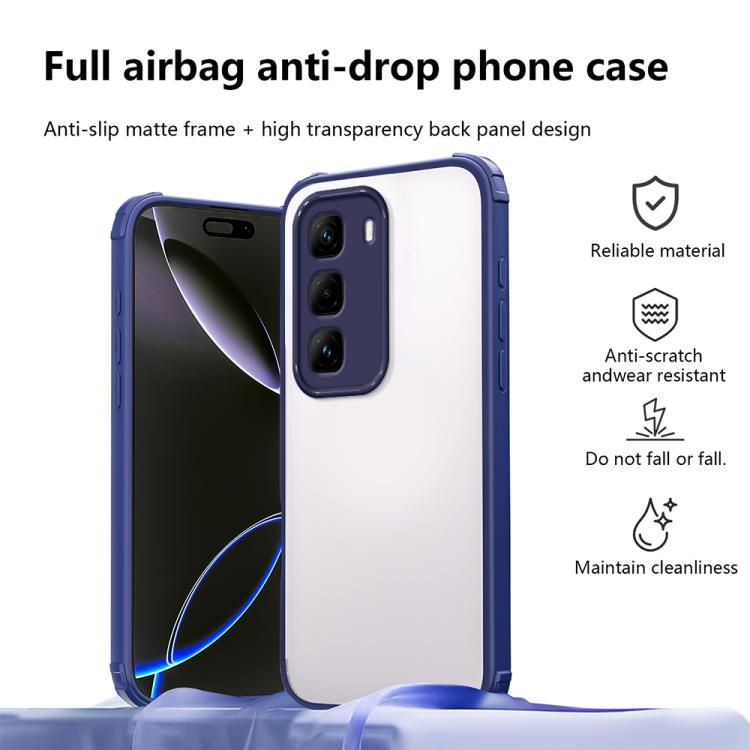 For Infinix Hot 50 Pro+ 4G Four Corners Shield Shockproof TPU Hybrid PC Phone Case