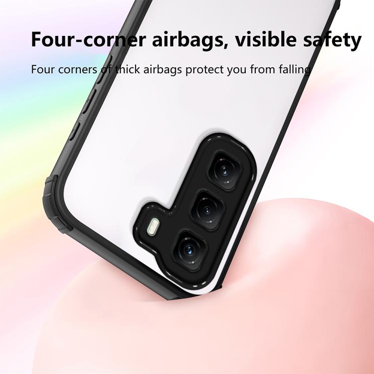 For Infinix Hot 50 4G Four Corners Shield Shockproof TPU Hybrid PC Phone Case