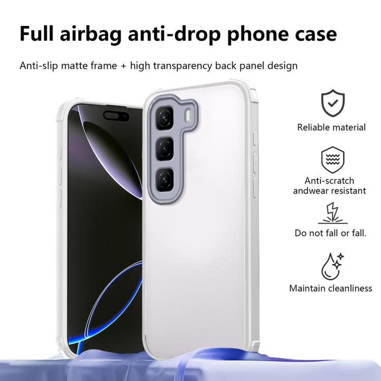 For Infinix Hot 50 4G Four Corners Shield Shockproof TPU Hybrid PC Phone Case