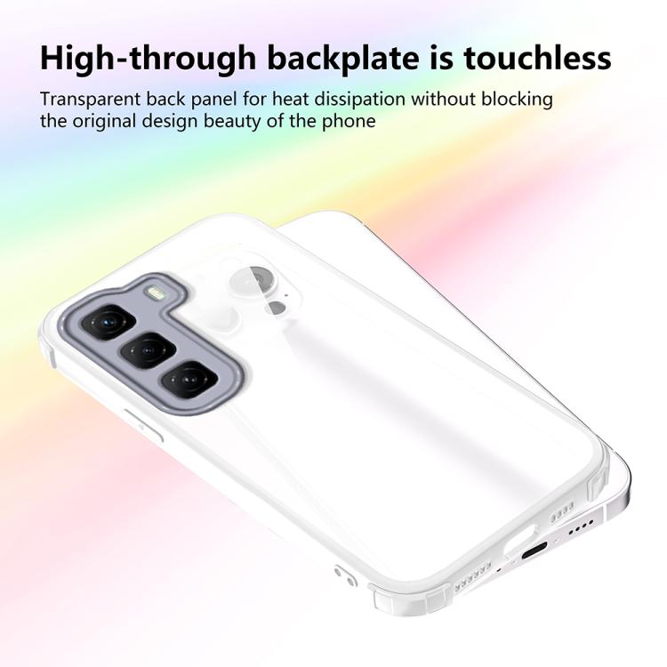 For Infinix Hot 50 4G Four Corners Shield Shockproof TPU Hybrid PC Phone Case
