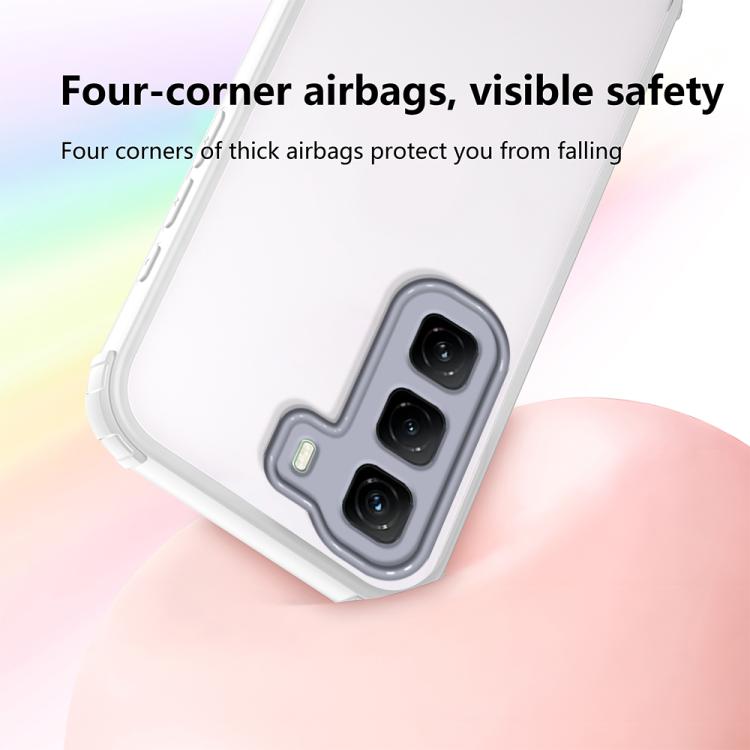For Infinix Hot 50 4G Four Corners Shield Shockproof TPU Hybrid PC Phone Case