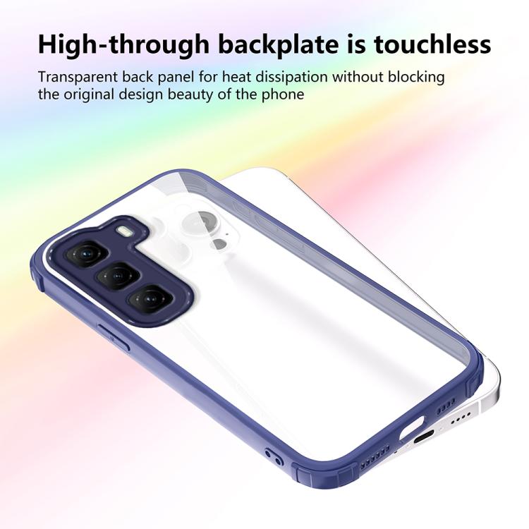 For Infinix Hot 50 4G Four Corners Shield Shockproof TPU Hybrid PC Phone Case