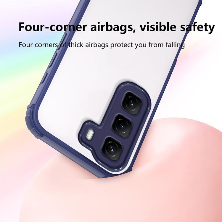 For Infinix Hot 50 4G Four Corners Shield Shockproof TPU Hybrid PC Phone Case