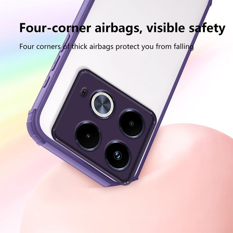 For Infinix Note 40 4G Four Corners Shield Shockproof TPU Hybrid PC Phone Case