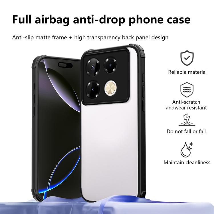 For Infinix Note 40 Pro 4G / 5G Four Corners Shield Shockproof TPU Hybrid PC Phone Case