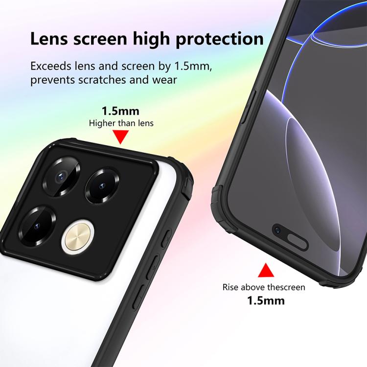 For Infinix Note 40 Pro 4G / 5G Four Corners Shield Shockproof TPU Hybrid PC Phone Case