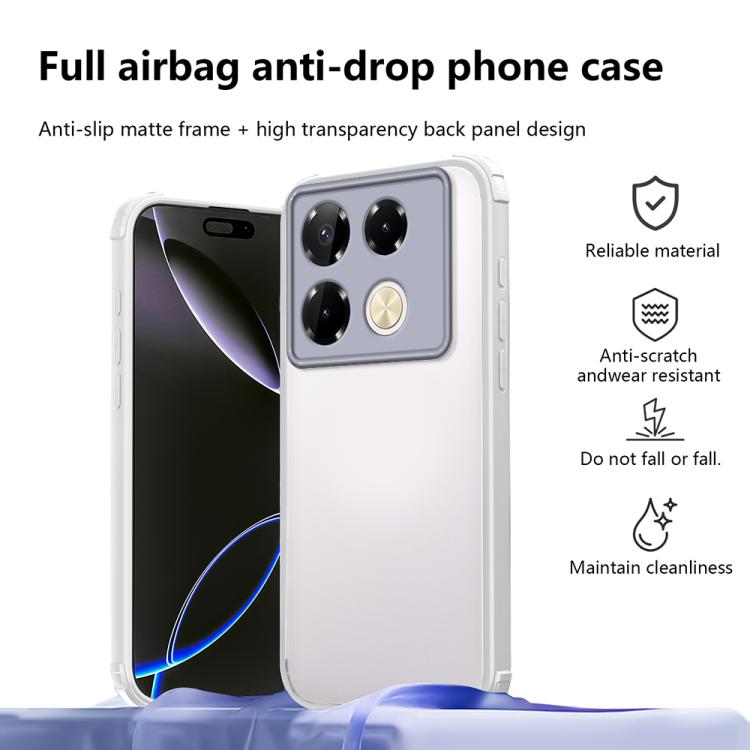 For Infinix Note 40 Pro 4G / 5G Four Corners Shield Shockproof TPU Hybrid PC Phone Case