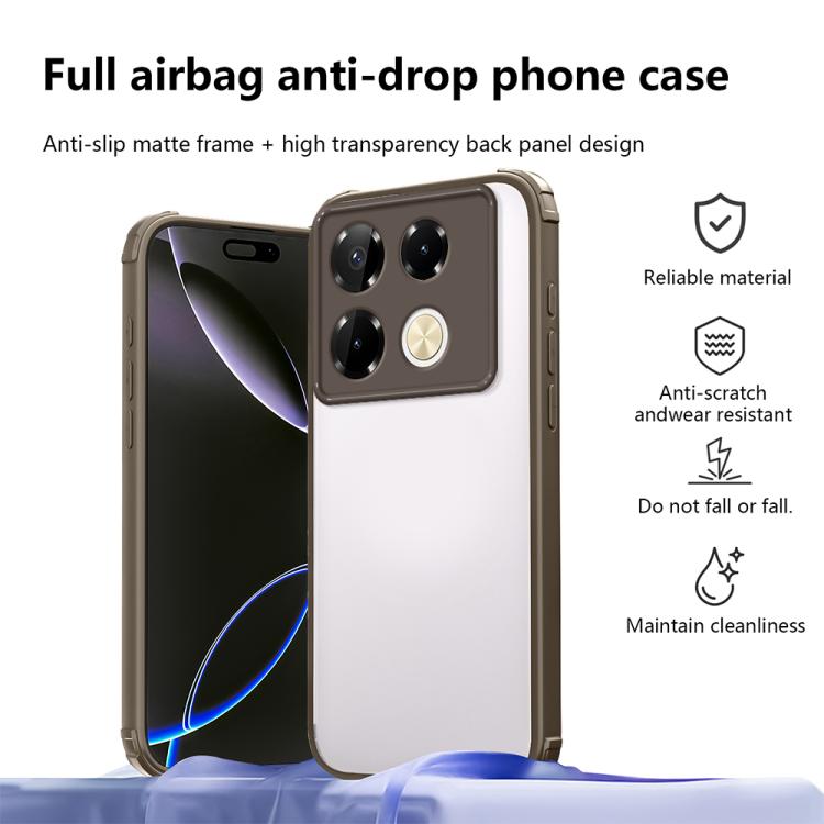 For Infinix Note 40 Pro 4G / 5G Four Corners Shield Shockproof TPU Hybrid PC Phone Case