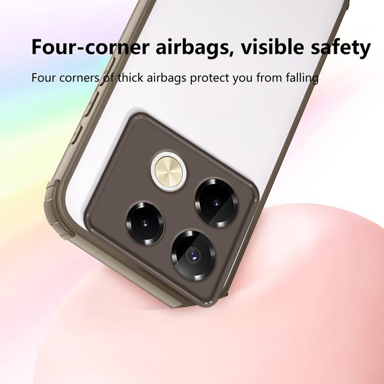 For Infinix Note 40 Pro 4G / 5G Four Corners Shield Shockproof TPU Hybrid PC Phone Case