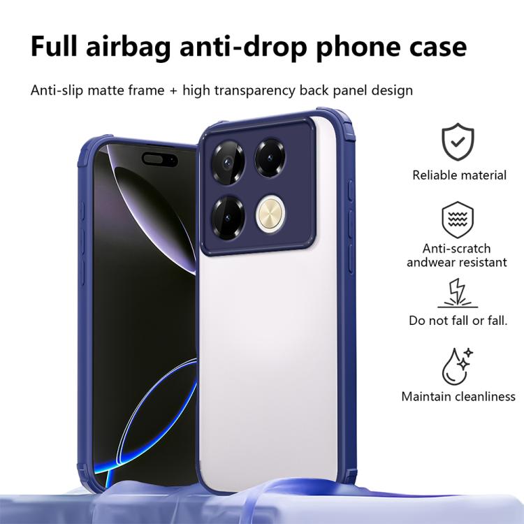 For Infinix Note 40 Pro 4G / 5G Four Corners Shield Shockproof TPU Hybrid PC Phone Case