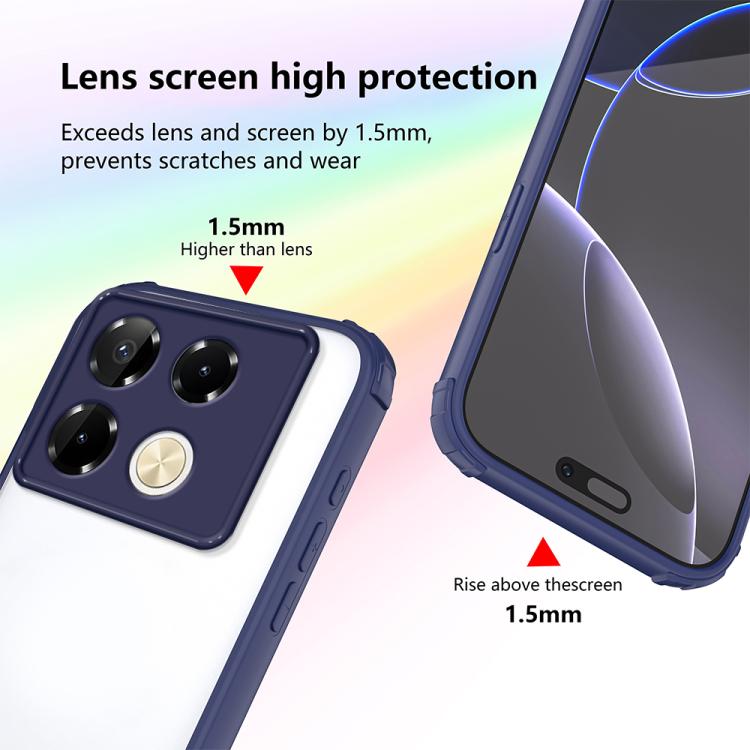 For Infinix Note 40 Pro 4G / 5G Four Corners Shield Shockproof TPU Hybrid PC Phone Case