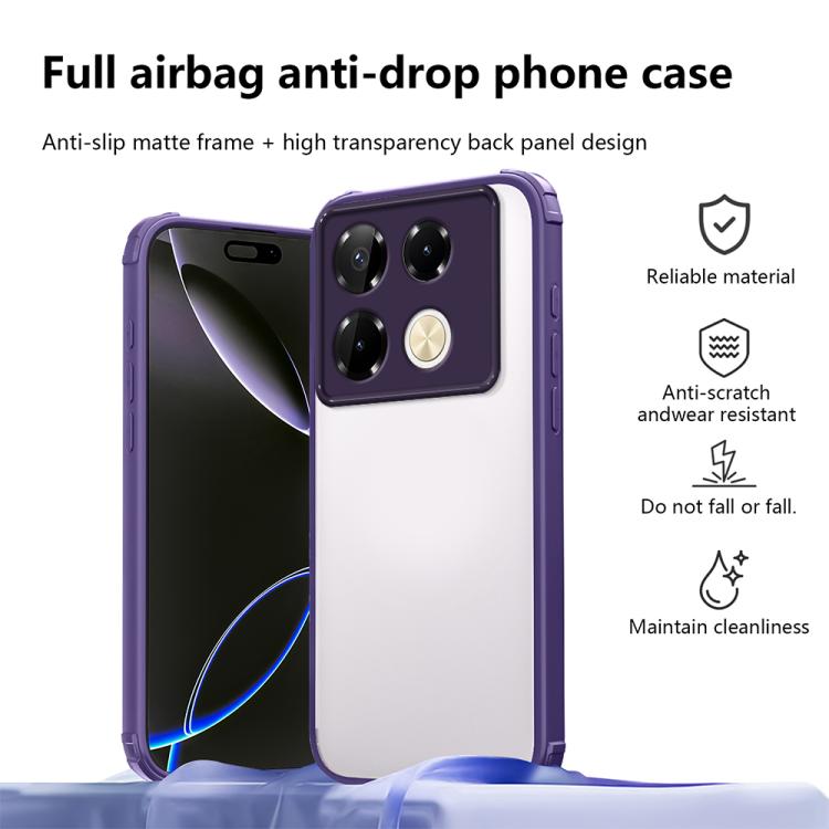 For Infinix Note 40 Pro 4G / 5G Four Corners Shield Shockproof TPU Hybrid PC Phone Case