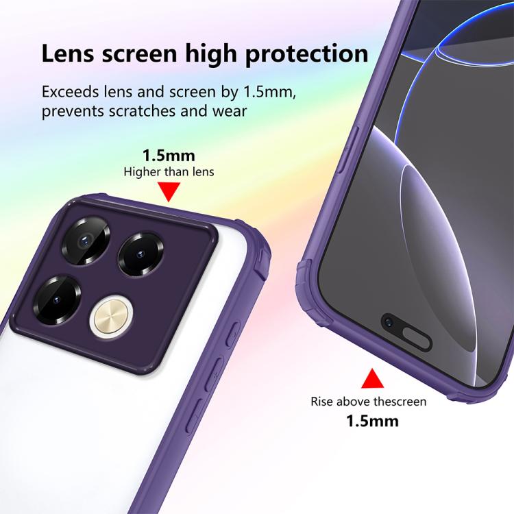 For Infinix Note 40 Pro 4G / 5G Four Corners Shield Shockproof TPU Hybrid PC Phone Case