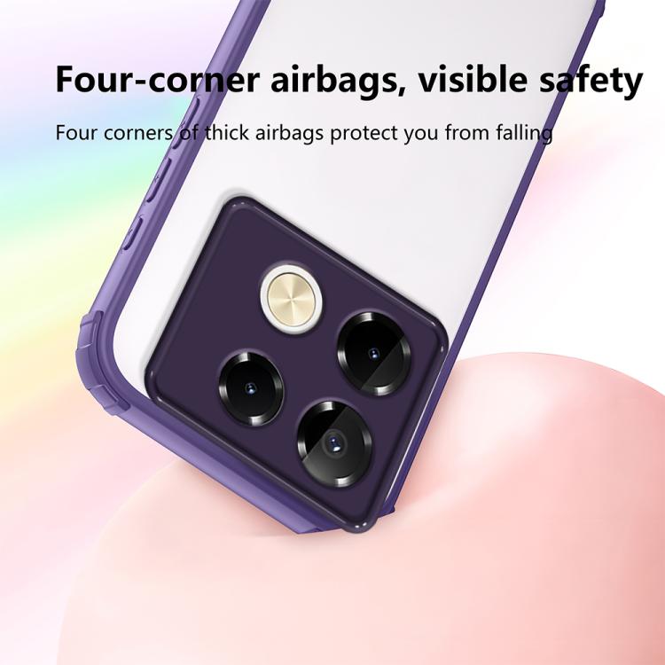 For Infinix Note 40 Pro 4G / 5G Four Corners Shield Shockproof TPU Hybrid PC Phone Case