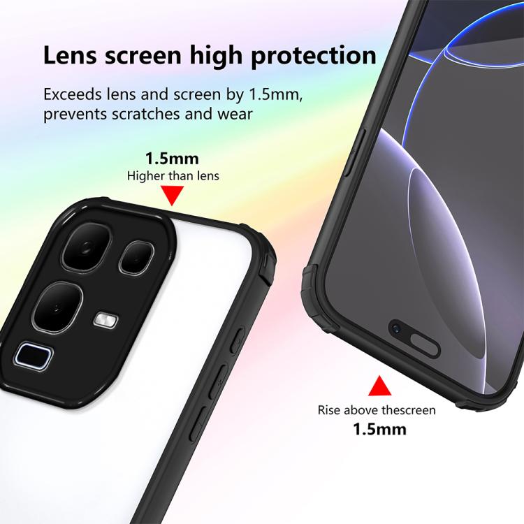 For Infinix Note 50x 5G Four Corners Shield Shockproof TPU Hybrid PC Phone Case