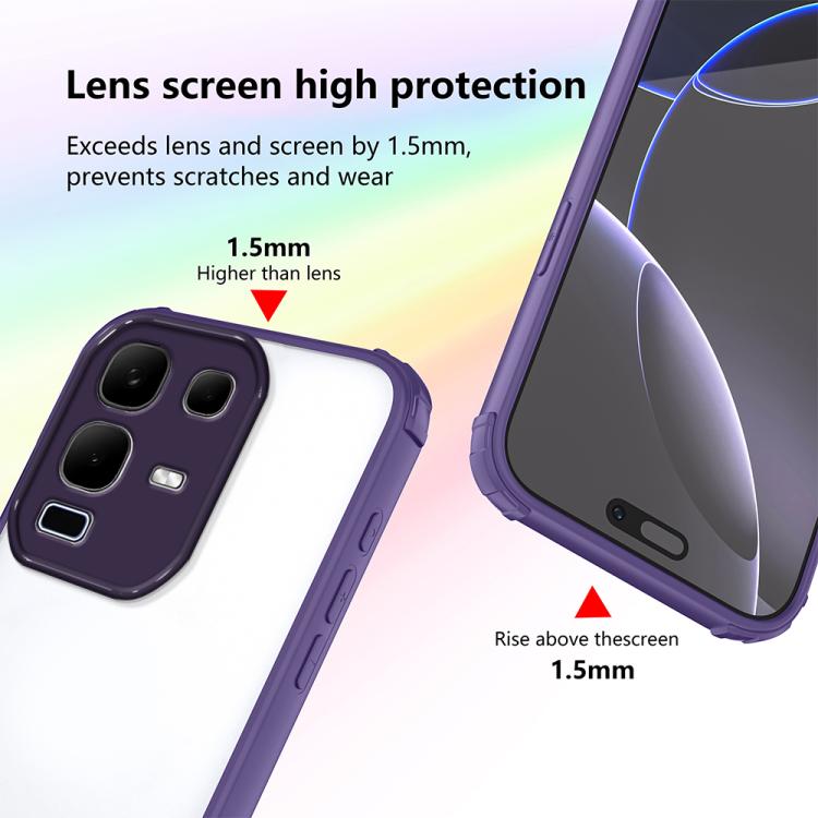 For Infinix Note 50x 5G Four Corners Shield Shockproof TPU Hybrid PC Phone Case